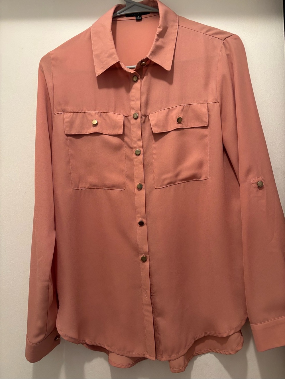 Timing Peach Women’s Polyester Blouse